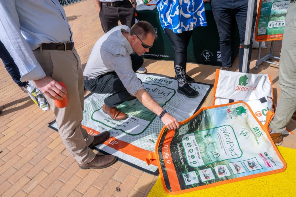 Green Rhino's spill pad demonstration at Sizewell C's Environmental Day