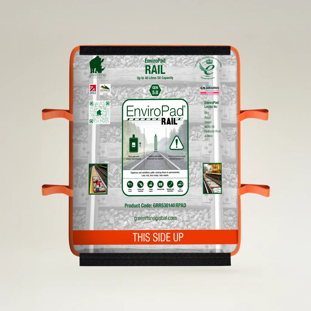 EnviroPad Rail spill mat for rail track