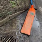 Green Rhino Oil & Sediment Dewatering Filter by the drain