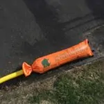 Green Rhino Oil & Sediment Dewatering Filter on Road