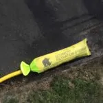 Green Rhino Oil & Sediment Dewatering Filter on road