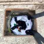 DropFit Oil & Sediment gully filter on site