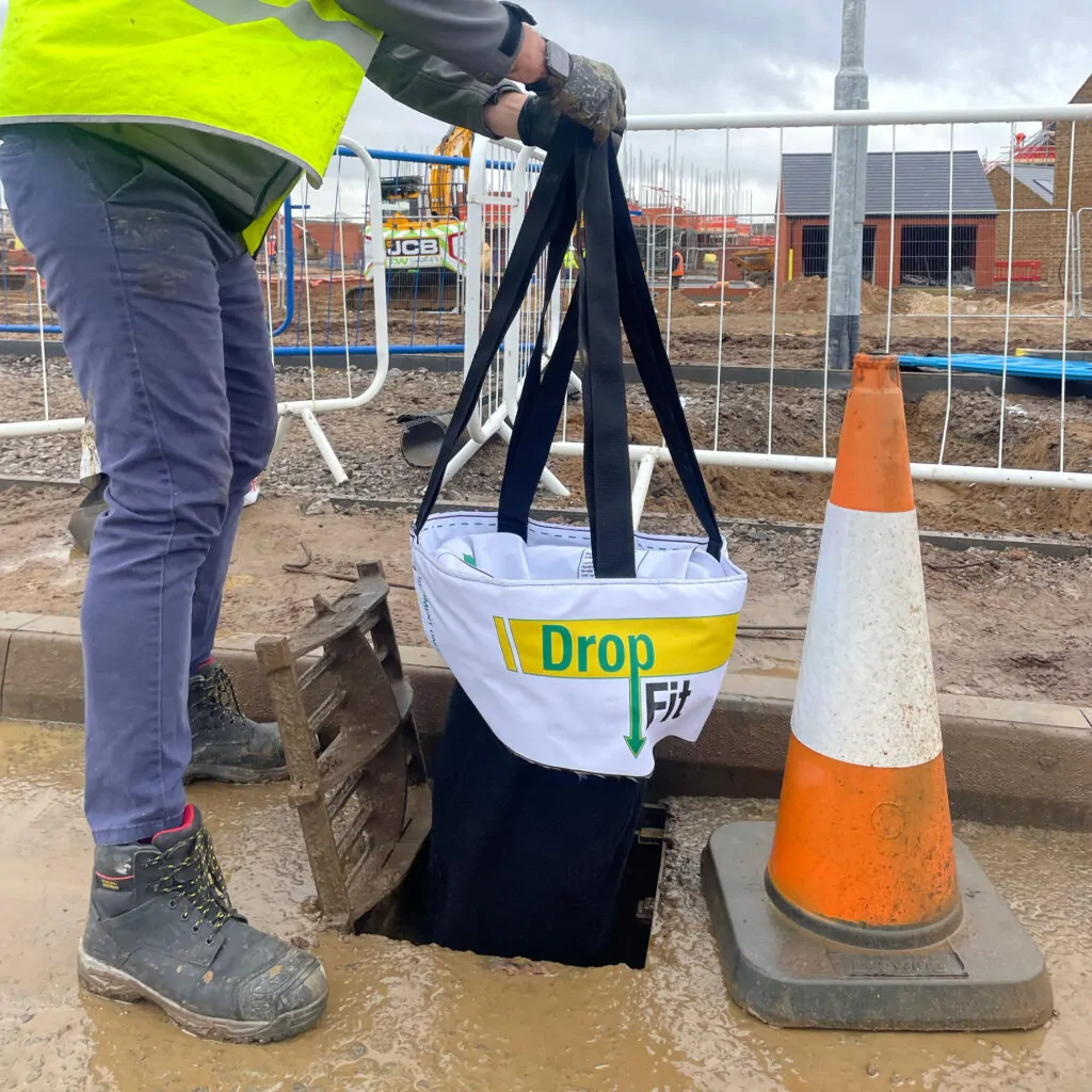 DropFt gully filter on site